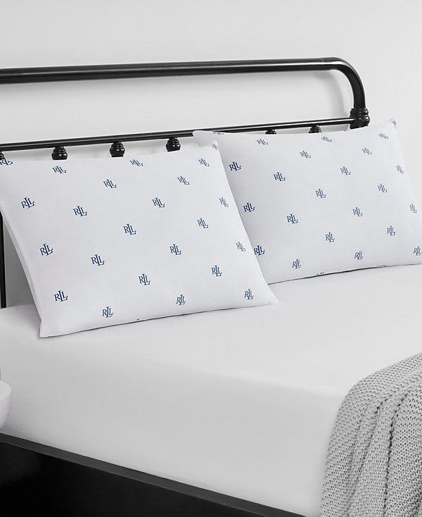 Logo Medium Density 2-Pack Down Alternative Pillow, King